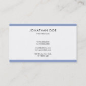 Geavanceerde, moderne, stijlvolle, stijlvolle, pro visitekaartje (Achterkant)