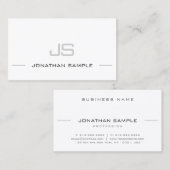 Geavanceerde, moderne, stijlvolle vormgeving met m visitekaartje (Voorkant / Achterkant)