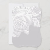 Geavanceerde monogram minimalistische bruiloft kaart (Achterkant)