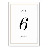 Geavanceerde monogram minimalistische bruiloft kaart (Voorkant)