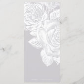 Geavanceerde monogram minimalistische bruiloft menu (Achterkant)