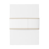 Geavanceerde monogram minimalistische bruiloft uitnodigingen wikkel (Achterkant Voorbeeld)