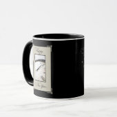 Geavanceerde oudejaarsavond, zwarte en bruine Mok (Voorkant links)