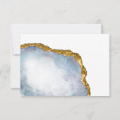 Geavanceerde Pearl Agate RSVP Response Kaart (Achterkant)