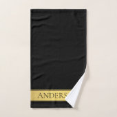 Geavanceerde presentatie | Faux goud & zwart v2 Bad Handdoek (Handdoek)