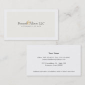 Geavanceerde procureur van White Visitekaartje (Voorkant / Achterkant)