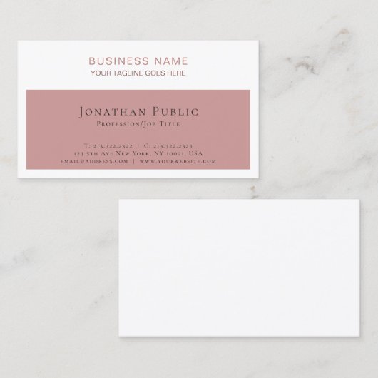 Geavanceerde professionele moderne bedrijven visitekaartje (Voorkant / Achterkant)