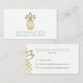 Geavanceerde professionele organisatie, aangepast visitekaartje (Voorkant / Achterkant)