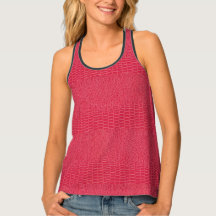 Geavanceerde Red Reptilian Pattern Vrouwen TankTop