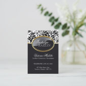 Geavanceerde Salon Business Card-template Visitekaartje (Staand voorkant)