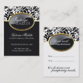 Geavanceerde Salon- en Spa-benoemingskaart Afsprakenkaartje (Voorkant / Achterkant)