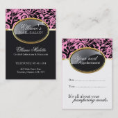 Geavanceerde Salon- en Spa-benoemingskaart Afsprakenkaartje (Voorkant / Achterkant)