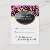 Geavanceerde Salon- en Spa-benoemingskaart Afsprakenkaartje (Achterkant)