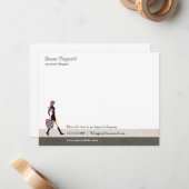 Geavanceerde Shopper Notecard Notitiekaartje (Voorkant / Achterkant in situ)