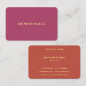 Geavanceerde Sjabloon Professional Trendy Luxury Visitekaartje (Voorkant / Achterkant)