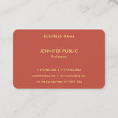 Geavanceerde Sjabloon Professional Trendy Luxury Visitekaartje (Achterkant)