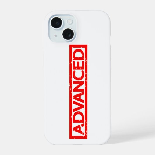 Geavanceerde stempel iPhone 15 case (Achterkant)