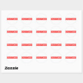 Geavanceerde stempel ronde sticker (Vel)