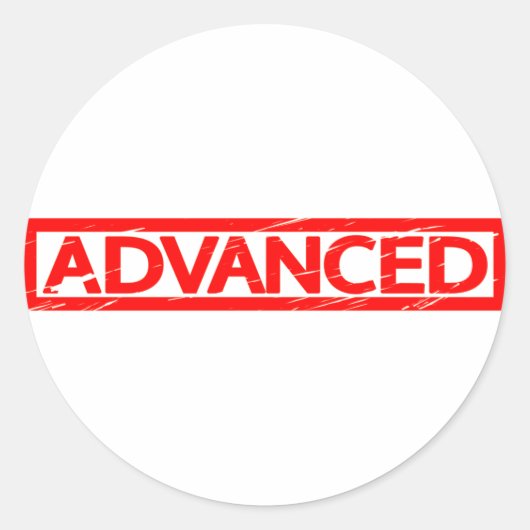 Geavanceerde stempel ronde sticker (Voorkant)