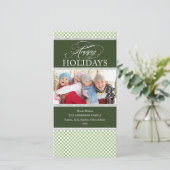 GEAVANCEERDE STIPPEN | KERSTFOTOKAART FEESTDAGENKAART (Staand voorkant)