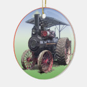 Geavanceerde stoomtractiemotor keramisch ornament (Links)