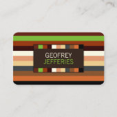 Geavanceerde Stripes Pattern Visitekaartje (Voorkant)