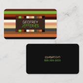 Geavanceerde Stripes Pattern Visitekaartje (Voorkant / Achterkant)
