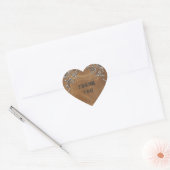 Geavanceerde Westerne lederen bruiloft Hart Sticker (Envelop)