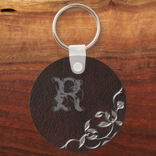 Geavanceerde Westerne lederen bruiloft Sleutelhanger (Voorkant)