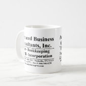 Geavanceerde Zakelijke Koffiemok (Voorkant links)