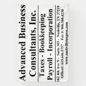 Geavanceerde zakelijke spandoek (Verticaal)