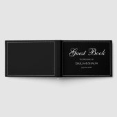 Geavanceerde zwart-wit bruiloft gastenboek (Volledig)
