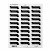 Geavanceerde zwarte witte pin Stripes, speciaal ge Etiket (Full Sheet)