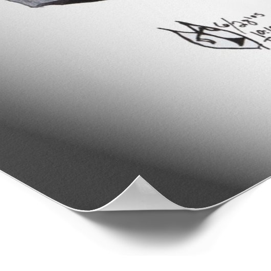 Geb- Koe Bell Player Art Poster van Tricia Martin (Hoek)