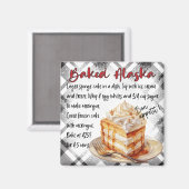 Gebaakde Alaska recept Magneet (Voorkant / Achterkant)