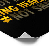 Gebaar met ASL-hand Gebarentaal Bewustwording Geho Poster (Hoek)