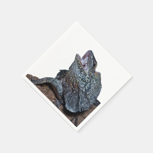 Gebaarde hagedis servet (Hoek)