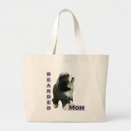 Gebaarde Moeder 4 Grote Tote Bag (Voorkant)