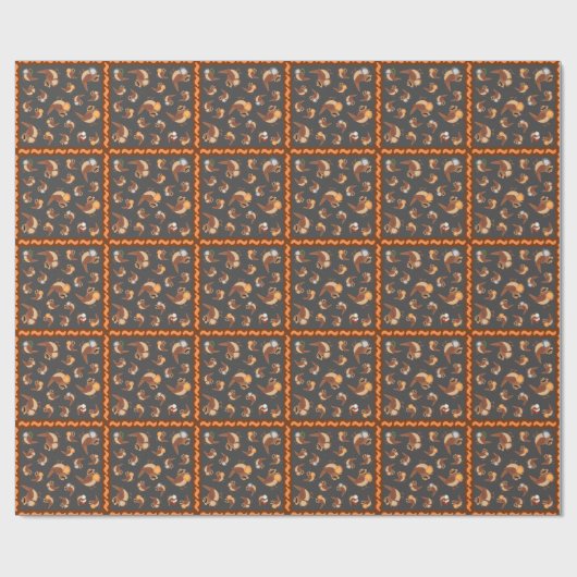 Gebaarde Vogel Gebaarde Vogel Bonanza Cadeaupapier (Vlak)