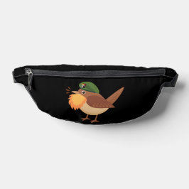 Gebaarde Vogels Galant Groene Baret Gebaarde Vogel Heuptasje
