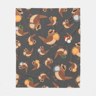 Gebaarde vogels Gebaarde vogels Bonanza Fleece Deken