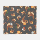 Gebaarde vogels Gebaarde vogels Bonanza Fleece Deken (Voorkant (Horizontaal))