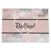 Gebag met monogram groot cadeauzakje (Voorkant)