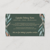 gebak Bag groen goud Rustige Logo bakkerijen Visitekaartje (Achterkant)