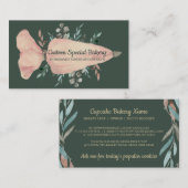 gebak Bag groen goud Rustige Logo bakkerijen Visitekaartje (Voorkant / Achterkant)