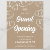 Gebak Bakkerij Business Grand Opening Sjabloon Flyer (Voorkant)