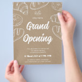 Gebak Bakkerij Business Grand Opening Sjabloon Flyer (Hand)