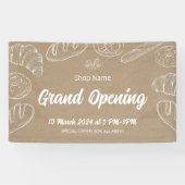 Gebak Bakkerij Business Grand Opening Sjabloon Spandoek (Horizontaal)