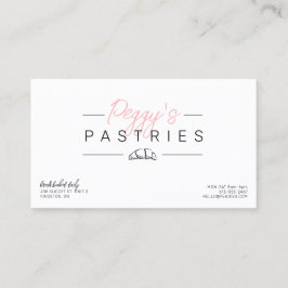 Gebak bakkerij logo visitekaartje ontwerp