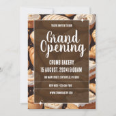 Gebak bakkerij opening uitnodigingskaart kaart (Voorkant)